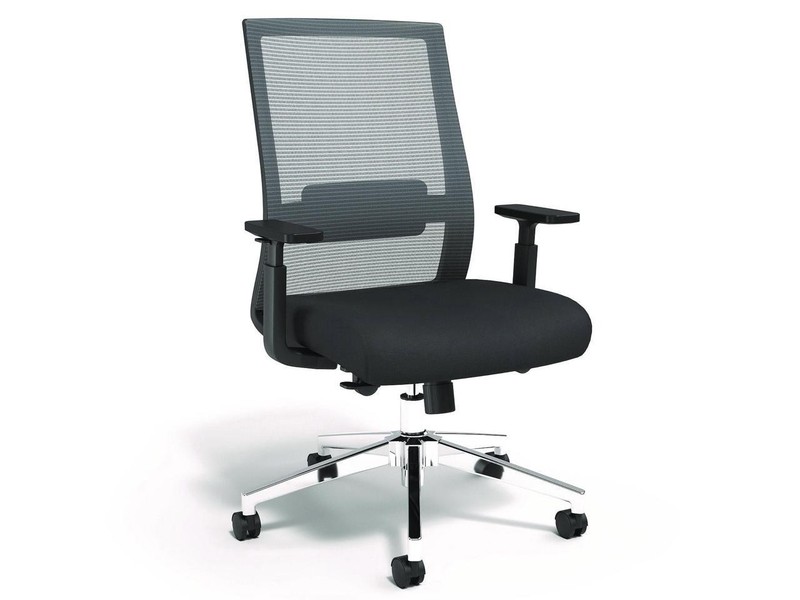 Alera Ashdale Ergonomic Fabric Swivel Task Chair – Supports 275 lb – 18.15 to 21