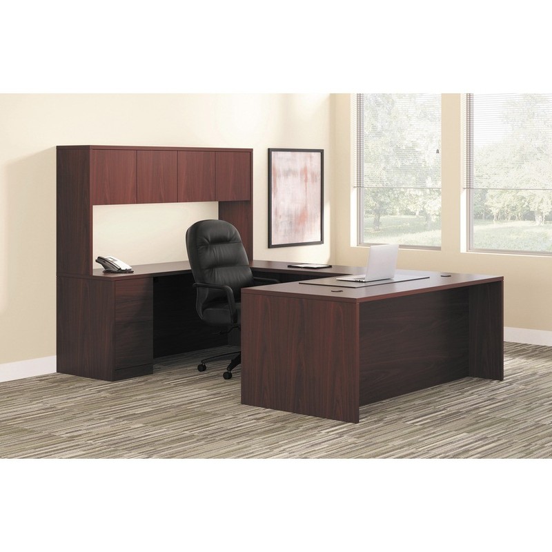 The Hon 105900NN Kneespace Credenza 72" Mahogany 2 Pedestal gallery