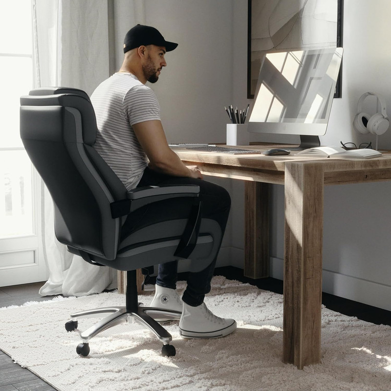 Hercules Series High-Back Swivel Leathersoft Office Chair, Ergonomic Executive C gallery