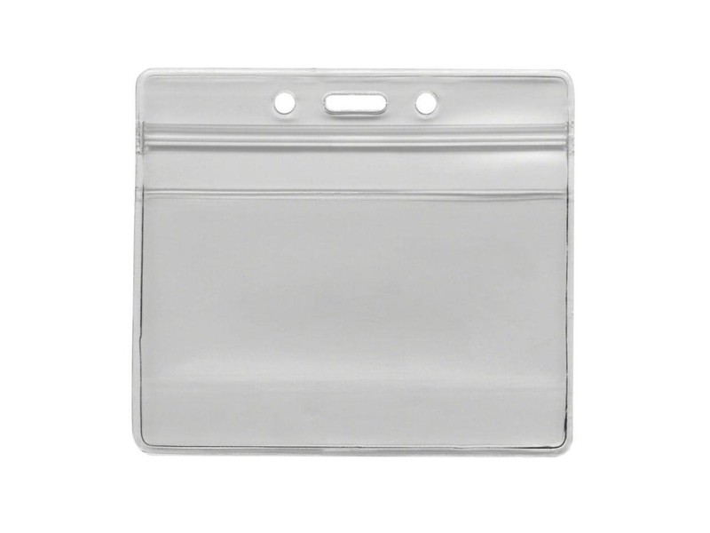 Resealable Id Badge Holder, Horizontal, 3 3/4W X 2 5/8H, Clear, 50/Pac gallery