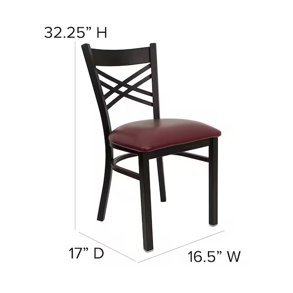Flash Furniture Hercules Restaurant Chair, 16-1/2 in W 17" L 32-1/4" H gallery