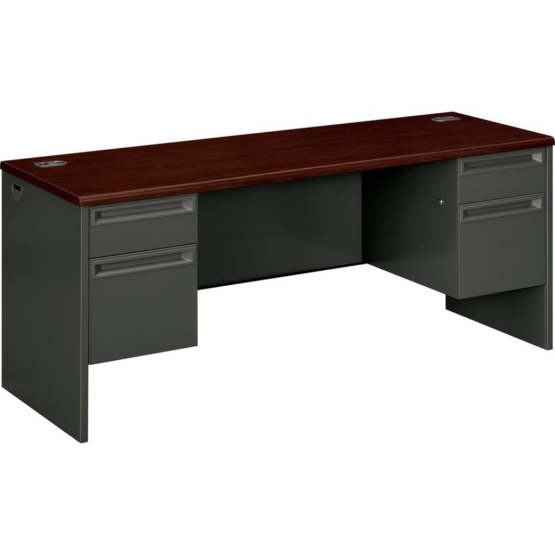 The Hon 38854NS 72" Double Pedestal Credenza Mahogany gallery