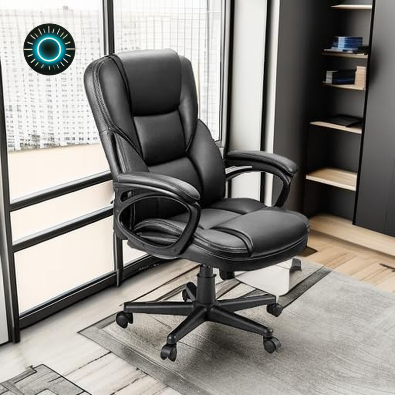 Serta Big & Tall Office Chair Bonded Leather Black FREE SHIPPING gallery