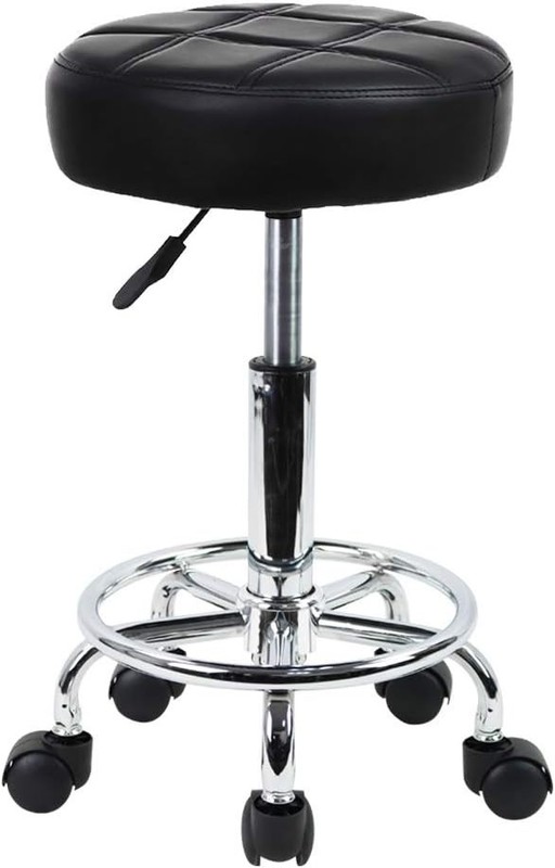 Medical Stool Doctor Dentist Doctors Office Chair Adjustable Black Caressoft