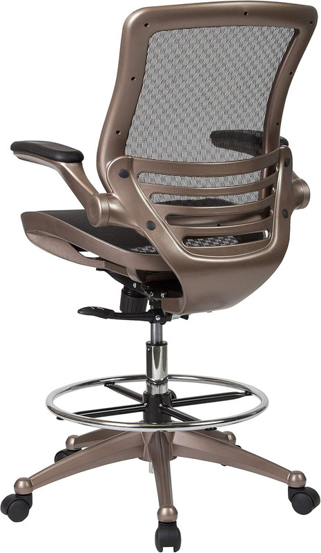 Waylon Mid-Back Swivel Office Chair with Adjustable Foot Ring and Seat Height, E gallery