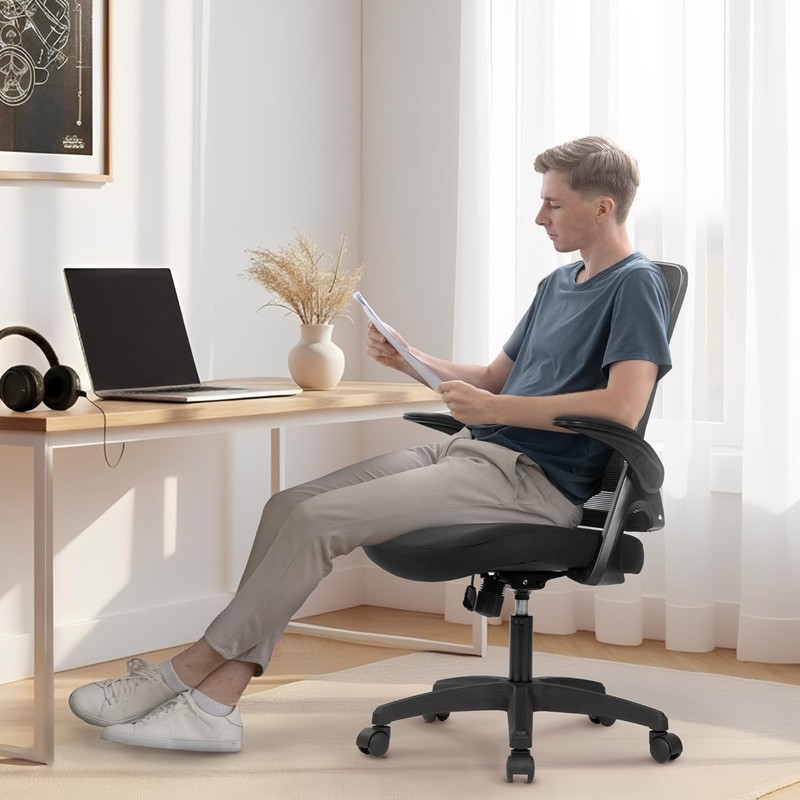 Adjustable High Back Computer Chair for Home Office - Black gallery