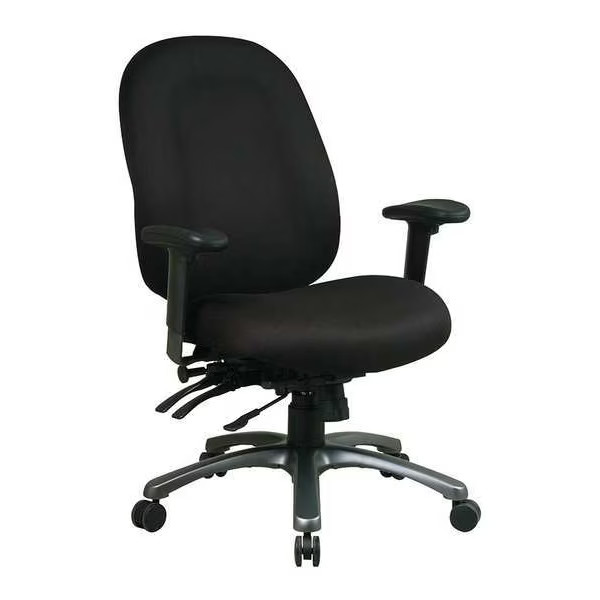 Office Star Desk Chair Desk Chair, Adjustable Arms, 18-1/2" to 22" Height,