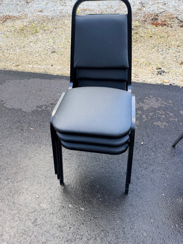 nps 9100 vinyl office chairs, black color, new gallery