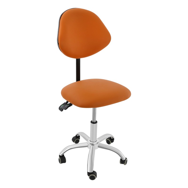 330.69lb Adjustable Ergonomic Rolling Stool Chair Saddle Chair Stool w/ Backrest gallery
