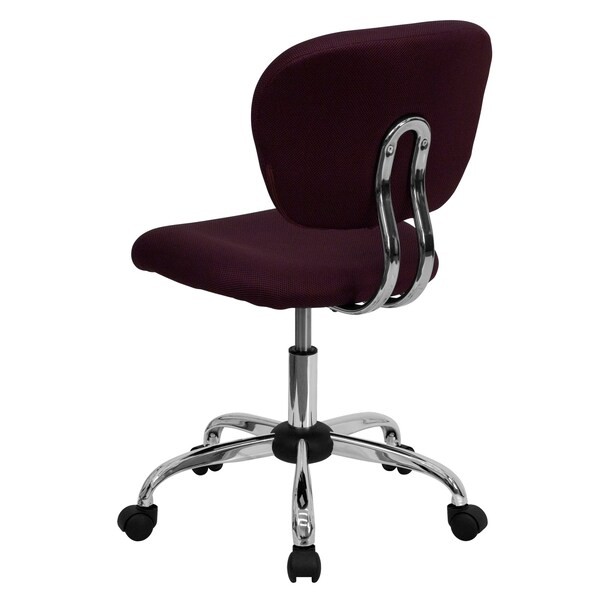 FLASH FURNITURE H-2376-F-BY-GG Task Chair, 17-1/4" to 21", Burgundy gallery