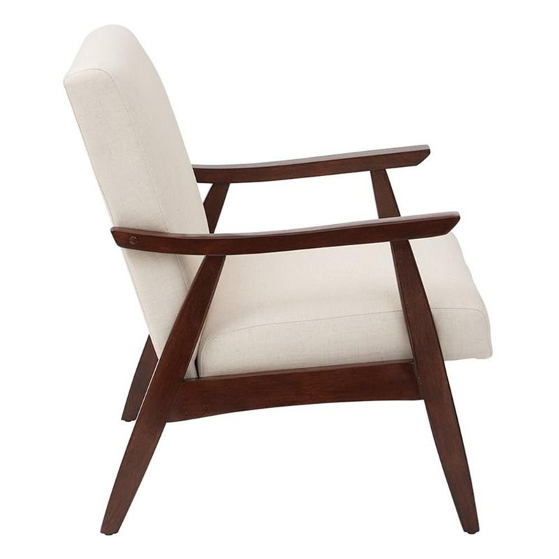 Scranton & Co Chair in Linen Beige Fabric with Espresso Wood Frame gallery