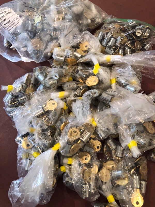 HERMAN MILLER / MERIDIAN NEW FACTORY UM LOCK CORES / KEYS. STEELCASE / HON
