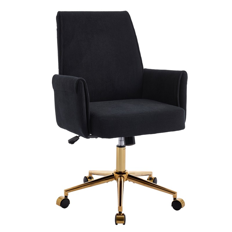 Mid-Back Liftable Office Chair Ergonomics for Working Studying or Relaxing Black gallery