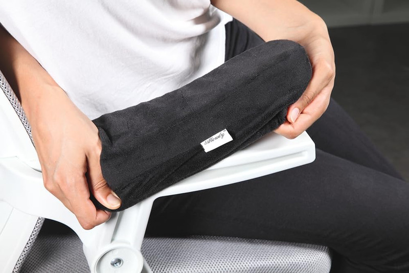 Ergonomic Memory Foam Office Chair Armrest Pads, Comfy Gaming Chair Arm Rest Cov gallery