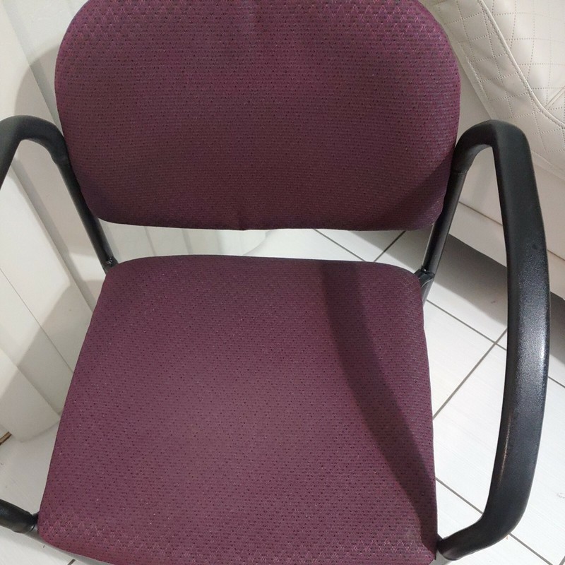 Eckadams Waiting Room/ Office Heavy Duty Padded Steel Chairs Purple Local pickup gallery