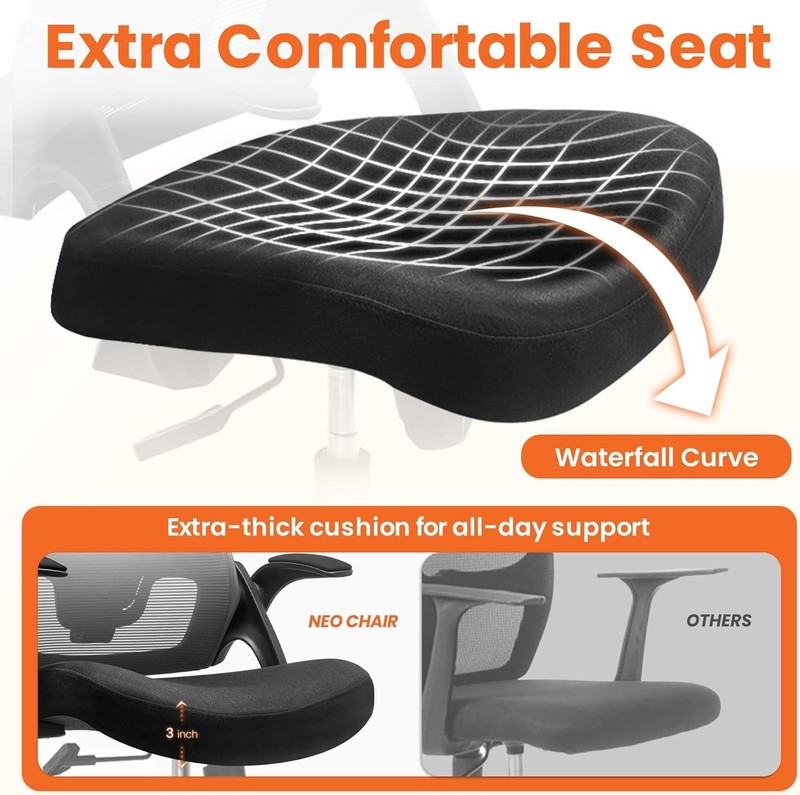 Adjustable High Back Computer Chair for Home Office - Black gallery