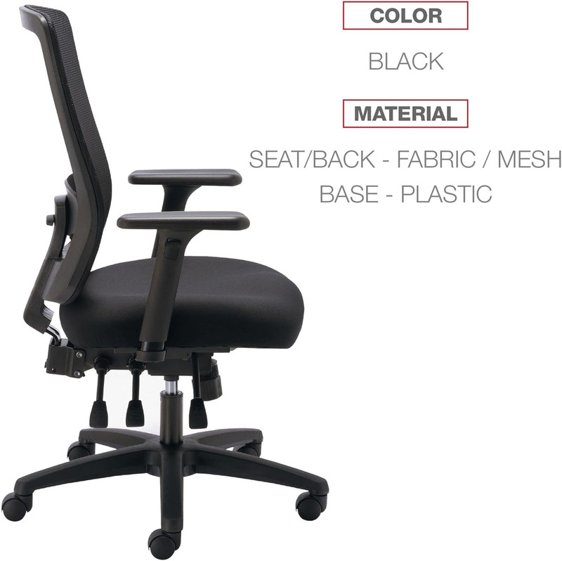ALE Envy Series Mesh High-Back Multifunction Chair, Black gallery