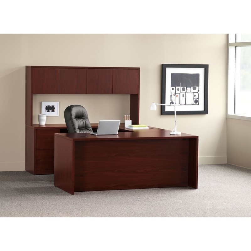 The Hon 105900NN Kneespace Credenza 72" Mahogany 2 Pedestal gallery