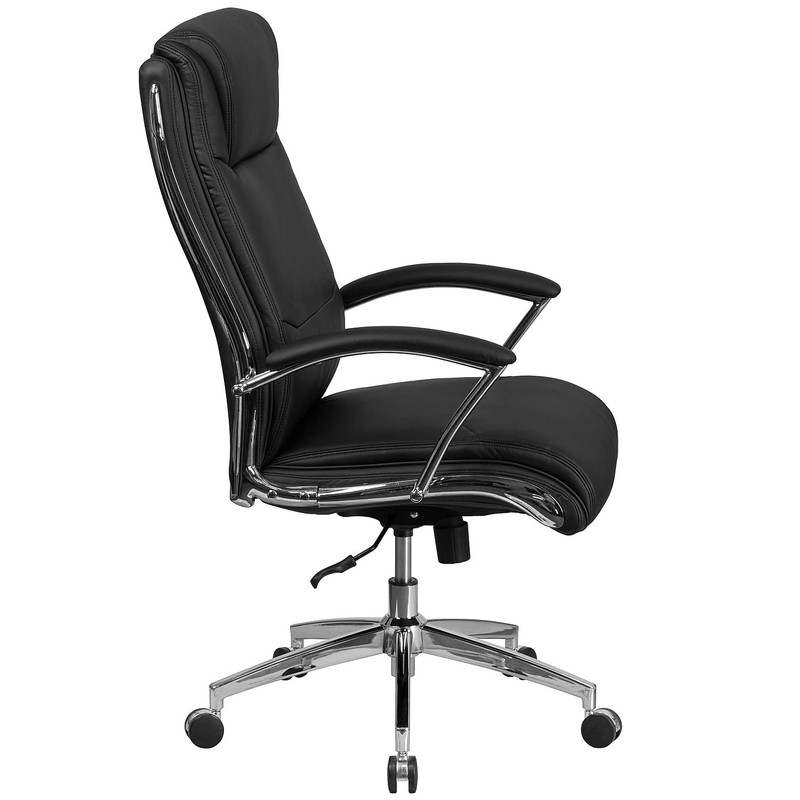 Pemberly Row Modern / Contemporary Leather Office Chair in Black gallery