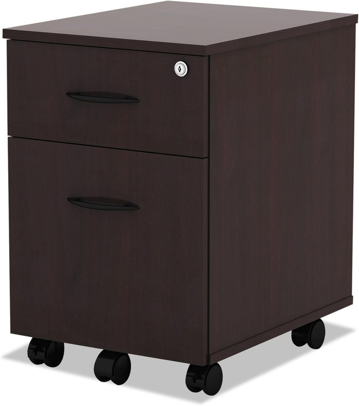 Alera ALE ValenciaSeriesMobile B/F Pedestal 15 7/8W X 19 1/8D X 22 7/8H Mahogany gallery