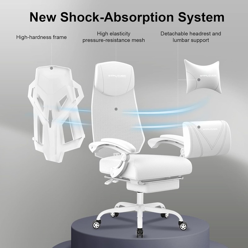 Gaming Chair Mesh with Footrest gallery