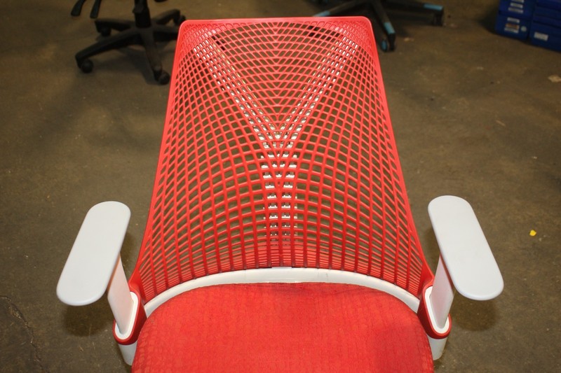 Herman Miller Sayl Chair Orange & Gray Office Gaming gallery