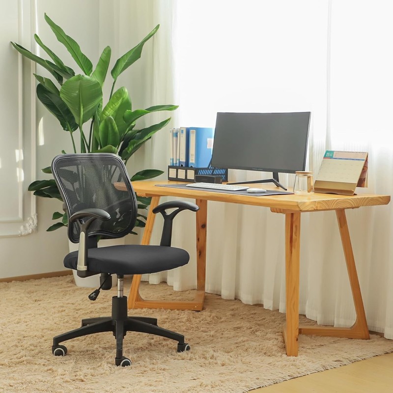 Office Chair Seat Covers Spandex Strech Computer Desk Chair Seat Cushion Slipcov gallery