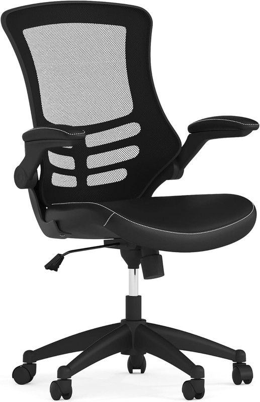 Ergonomic Mid-Back Swivel Office Chair with Adjustable Height and Mesh Design