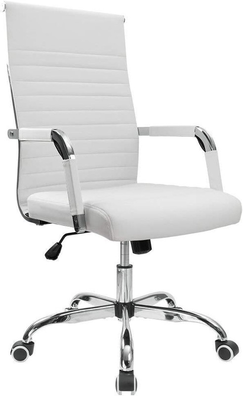 Office Desk Chair Mid-Back Executive Task Chair Adjustable Swivel Chair w/Arms