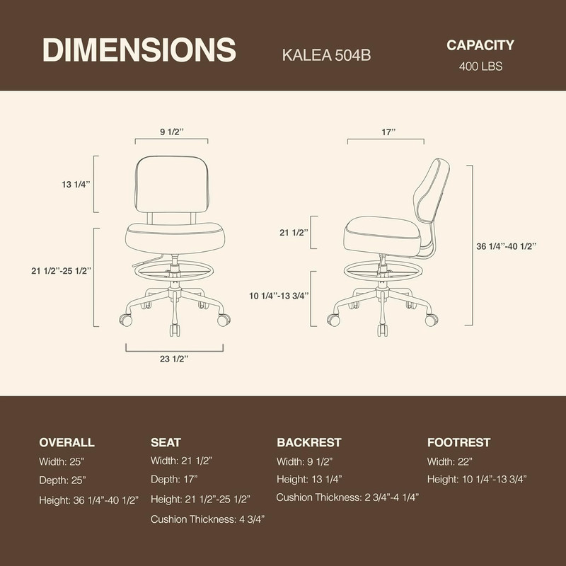 Pneumatic Swivel Rolling Saddle Stool 504 Kalea with Adjustable Foot Ring for Cl gallery
