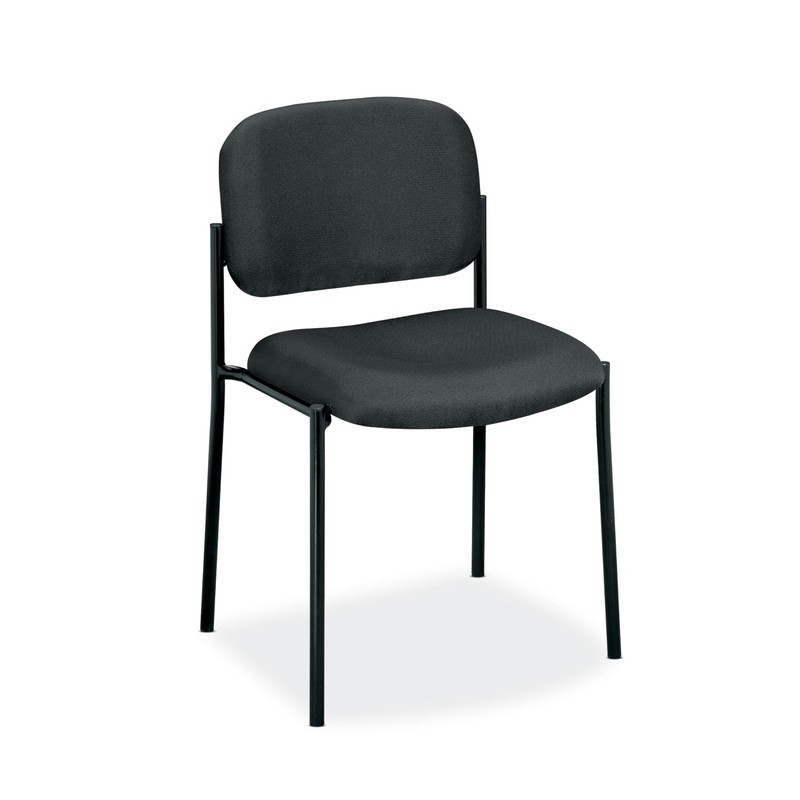 basyx by HVL606 Stacking Guest Chair | Charcoal Fabric