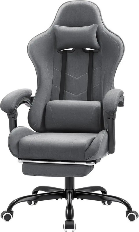 2024 Racing E-Sport Gamer Chair (Green) Video Game Chair Footrest and Massage