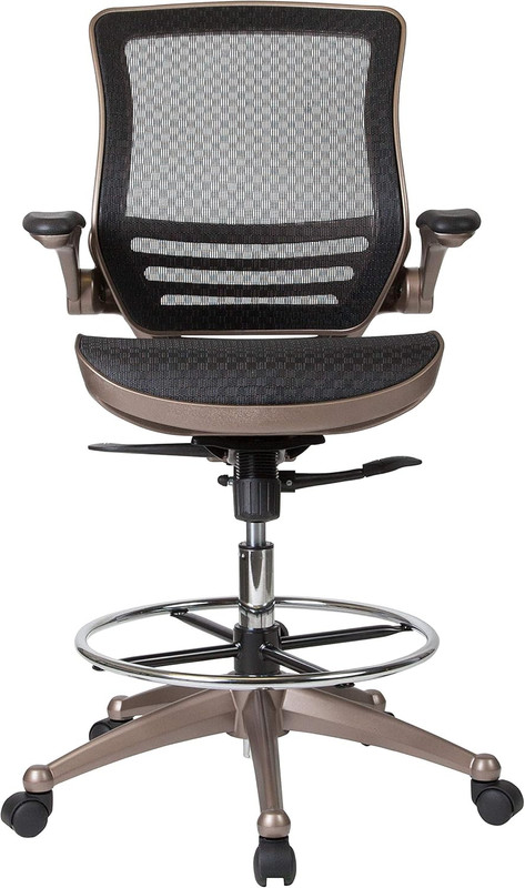 Waylon Mid-Back Swivel Office Chair with Adjustable Foot Ring and Seat Height, E gallery