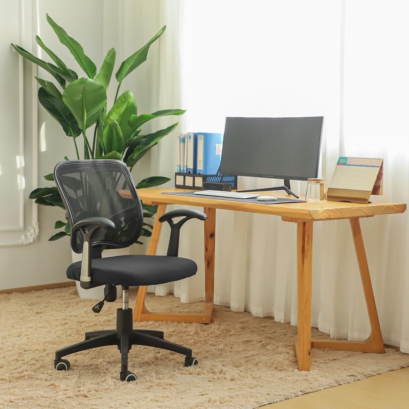 FORCHEER Office Chair Seat Covers Spandex Cover, Soft Black New gallery