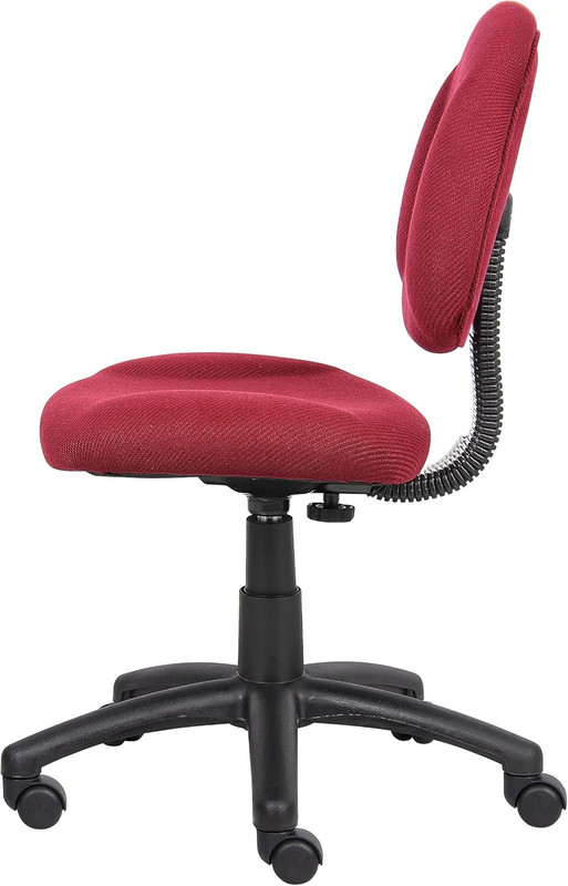 Burgundy Perfect Posture Deluxe Fabric Task Chair without Arms gallery