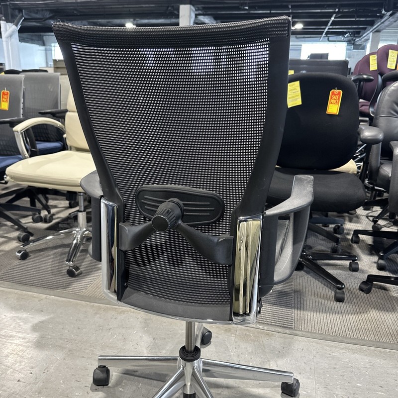 Haworth X99 Office Chair with Mesh Back and Black Leather Seat gallery