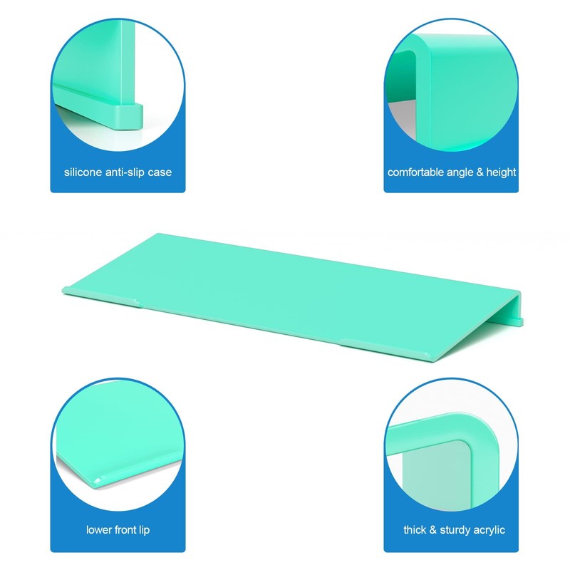 Comfortable Computer Keyboard Stand - Ergonomic Keyboard Riser Acrylic Tilted... gallery