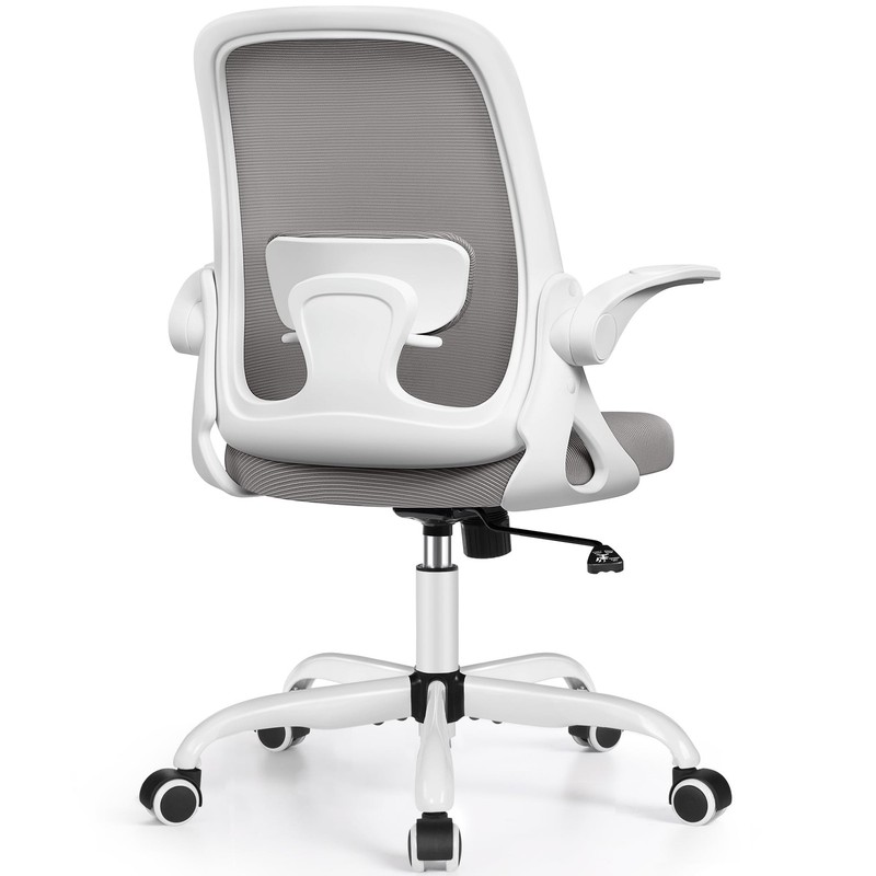 Office Chair Ergonomic Desk Chairs with Lumbar Support and Flip-up Arms Gray gallery