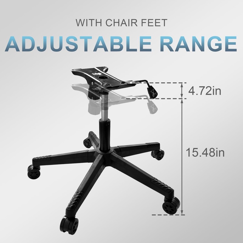 28" Swivel Gaming Office Chair Base , Heavy Duty Nylon Universal Chair Repair... gallery