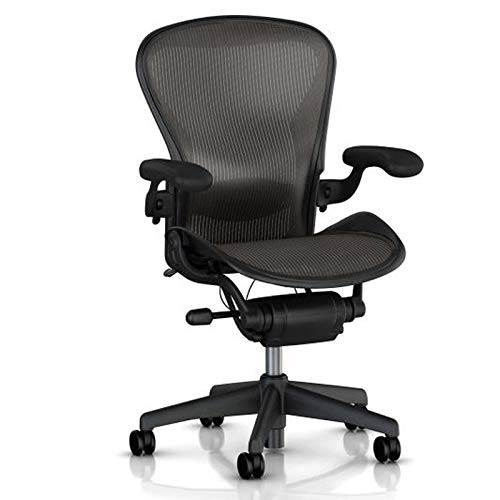 Vinyl Arm Pads Caps for Herman Miller Classic Aeron Chair Graphite Black gallery
