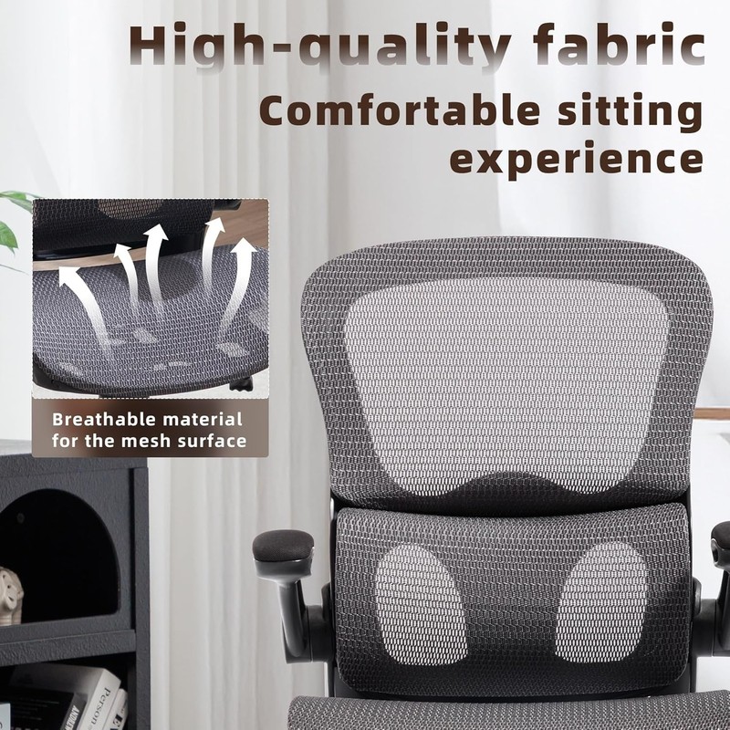 Home Office Chair Desk Computer Chair Ergonomic with Adjustable Lumbar Support gallery