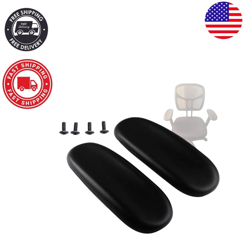 Ergonomic Office Chair Arm Rest Replacement – Fits 4” Mounting Holes, 2 Pack