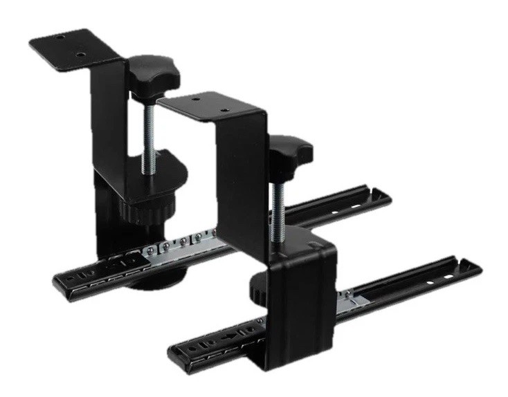 Pair of Keyboard Tray Under Desk 45mm Table Mounting Keyboard Holder Pull Out gallery