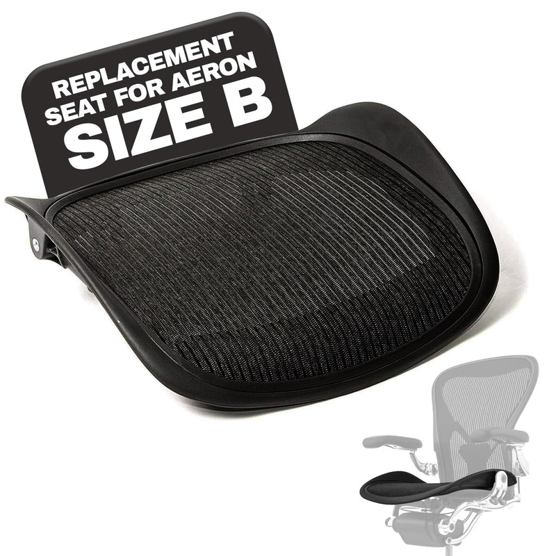 Replacement Seat for Classic Aeron Size B Medium – Black Mesh Office Chair Part