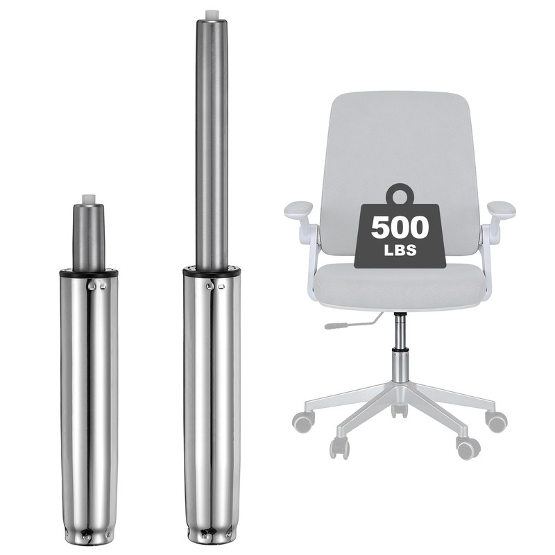 Office Chair Gas Cylinder, 20.1" Class 4 Gas Cylinder Replacement, Silver Tone