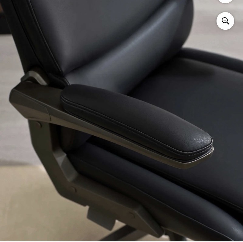 La-Z-Boy Manager Office Chair with Adjustable Recline & Flip-Up Armrest, Black gallery