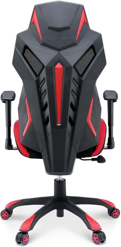 Speedster Ergonomic Gaming Chair - Black and Red Mesh Design gallery