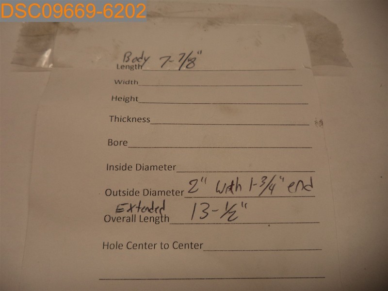 Dant Office Chair Lift Cylinder, Body L 7-7/8", OD 2" W/ 1-3/4" End, Class 3 gallery