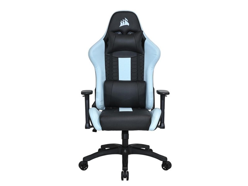 Corsair TC100 Relaxed Gaming Chair (Black Blue Leatherette)