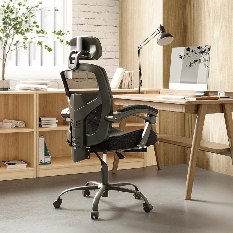 Ergonomic Office Chair High Back Computer Chair with Adjustable Lumbar Support